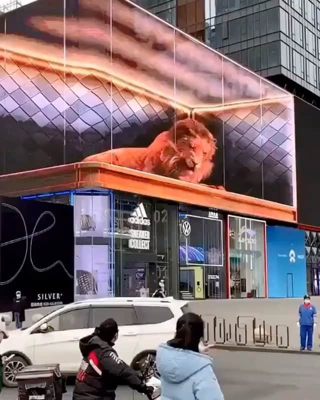 The Cool Hunterのインスタグラム：「3D mapping billboard #cgi #thecoolhunter」