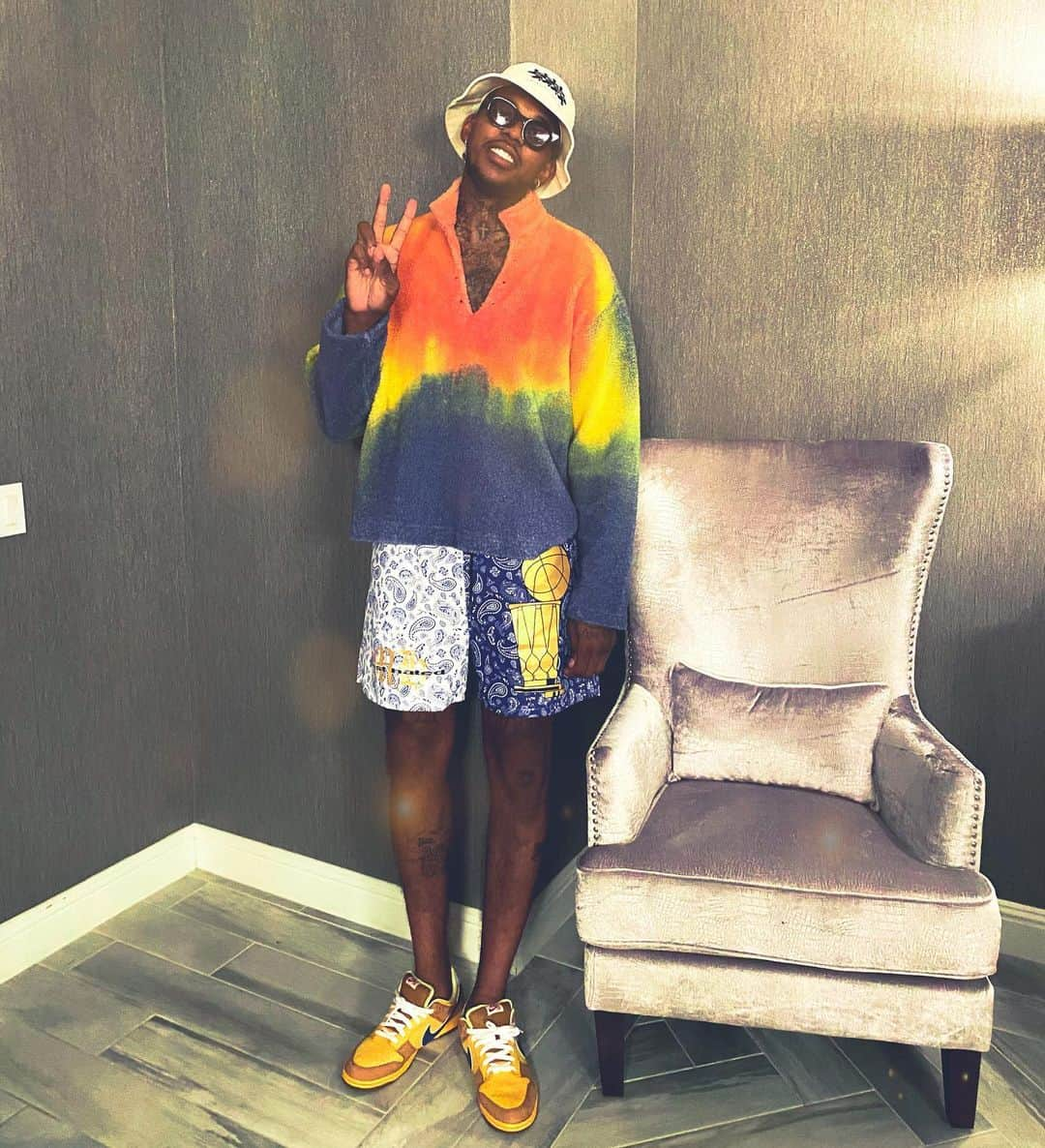 ニック・ヤングさんのインスタグラム写真 - (ニック・ヤングInstagram)「Austin Powers #MostHated  #LiKeJuneBack #DodgerChampionshipShorts」1月6日 11時47分 - swaggyp1