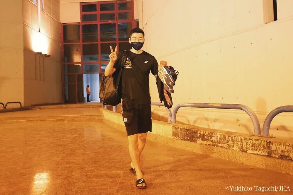 のインスタグラム：「. . training in EGYPT🇪🇬 . photo by @tagucci42  . #handball  #training #worldchampionship #egypt #2021 #japan」