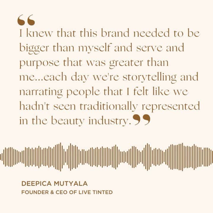 レベッカミンコフのインスタグラム：「After years of seeing no women of color represented as beauty influencers, @deepica  already had her hopes set on starting her own company, and when her 15 minutes arrived, she took full advantage. @livetinted wasn’t born overnight, however. Deepica took time to learn, taking advantage of the many opportunities that arose, before combining newfound knowledge with her previous business experience to launch a beauty company that celebrates skin tones all across the spectrum. Tune in to learn why boot strapping can be much more beneficial than venture capital.」