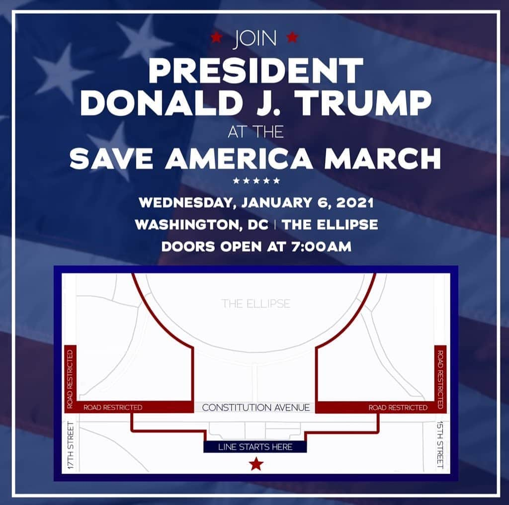 ドナルド・トランプさんのインスタグラム写真 - (ドナルド・トランプInstagram)「I will be speaking at the SAVE AMERICA RALLY tomorrow on the Ellipse at 11AM Eastern. Arrive early — doors open at 7AM Eastern. BIG CROWDS!」1月6日 7時43分 - realdonaldtrump