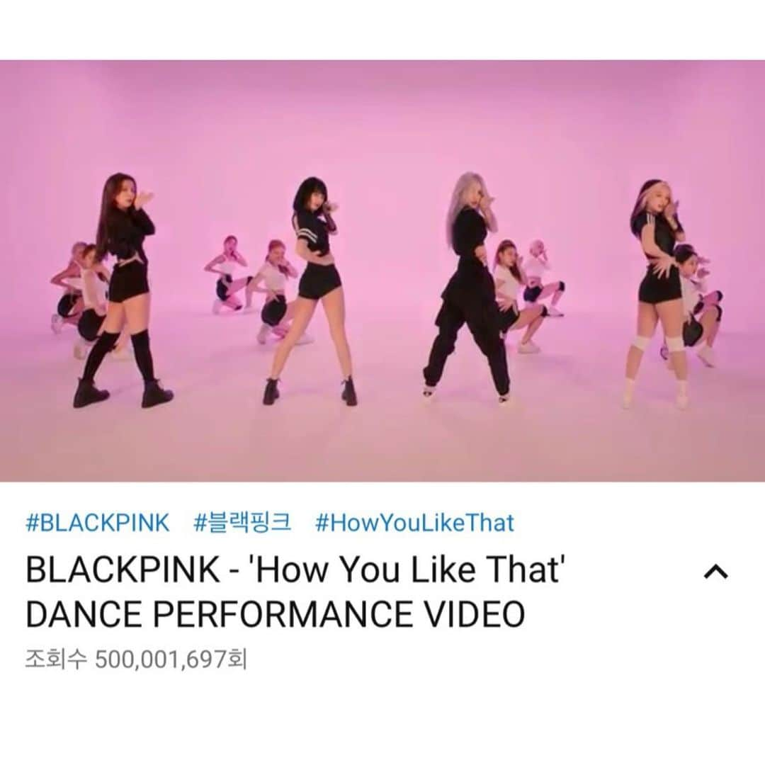 BLACKPINKさんのインスタグラム写真 - (BLACKPINKInstagram)「#BLACKPINK #블랙핑크 #HowYouLikeThat #DANCE_PERFORMANCE_VIDEO #안무영상 #500MILLION #YOUTUBE #YG」1月6日 8時03分 - blackpinkofficial