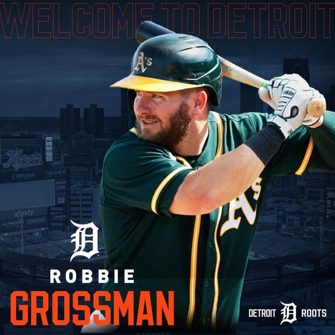 デトロイト・タイガースさんのインスタグラム写真 - (デトロイト・タイガースInstagram)「Let’s start 2021 the right way! We’ve signed OF Robbie Grossman to a two-year contract.」1月6日 9時40分 - tigers
