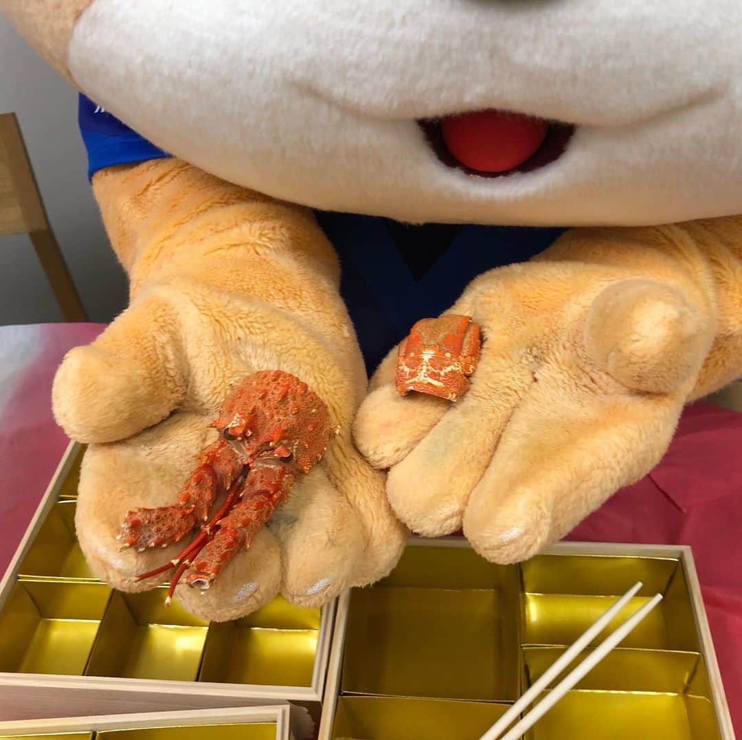 ヴィヴィくんさんのインスタグラム写真 - (ヴィヴィくんInstagram)「﻿ ﻿ ぷは～、おなかいっぱいっ＼(^o^)／ ﻿ ﻿ きょうは、おしごとはじめ2にちめ🐥﻿ おしょうがつたのしかったなぁ〜🎶﻿ 明ゆめたいしさんにいただいたおせち、とってもおいしかったなぁ〜😋💕﻿ ﻿ #vvaren #vファーレン #vファーレン長崎 #長崎 #ヴィヴィくん﻿ #エビさんっ🐥🎶﻿ #おしょうがつにもどってもう1かいたべたいなぁ😋」1月6日 20時21分 - vivikun_vvn