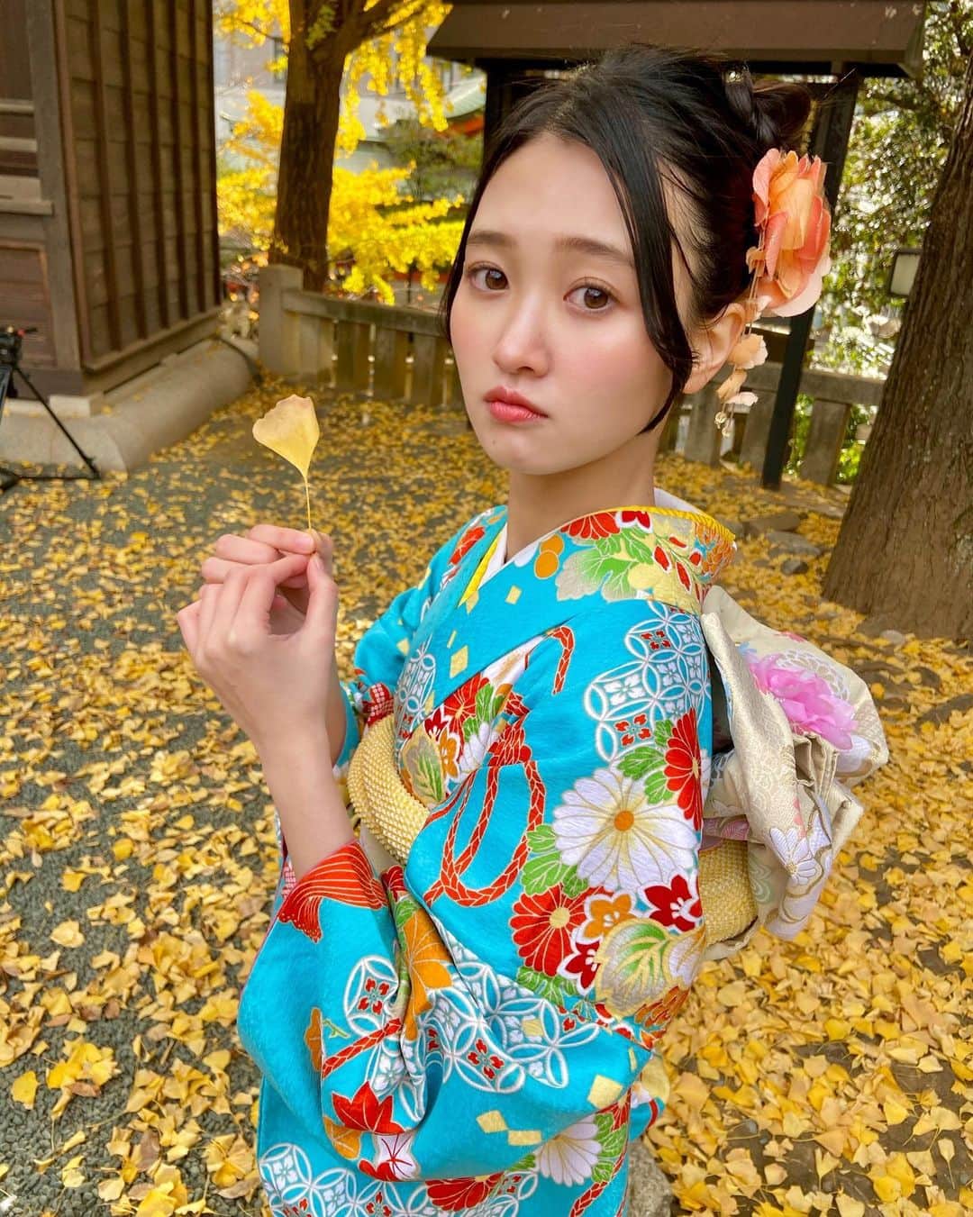 前川歌音のインスタグラム：「冬は鼻と耳から冷えるタイプです この写真もちょっと赤くなっちゃってる」