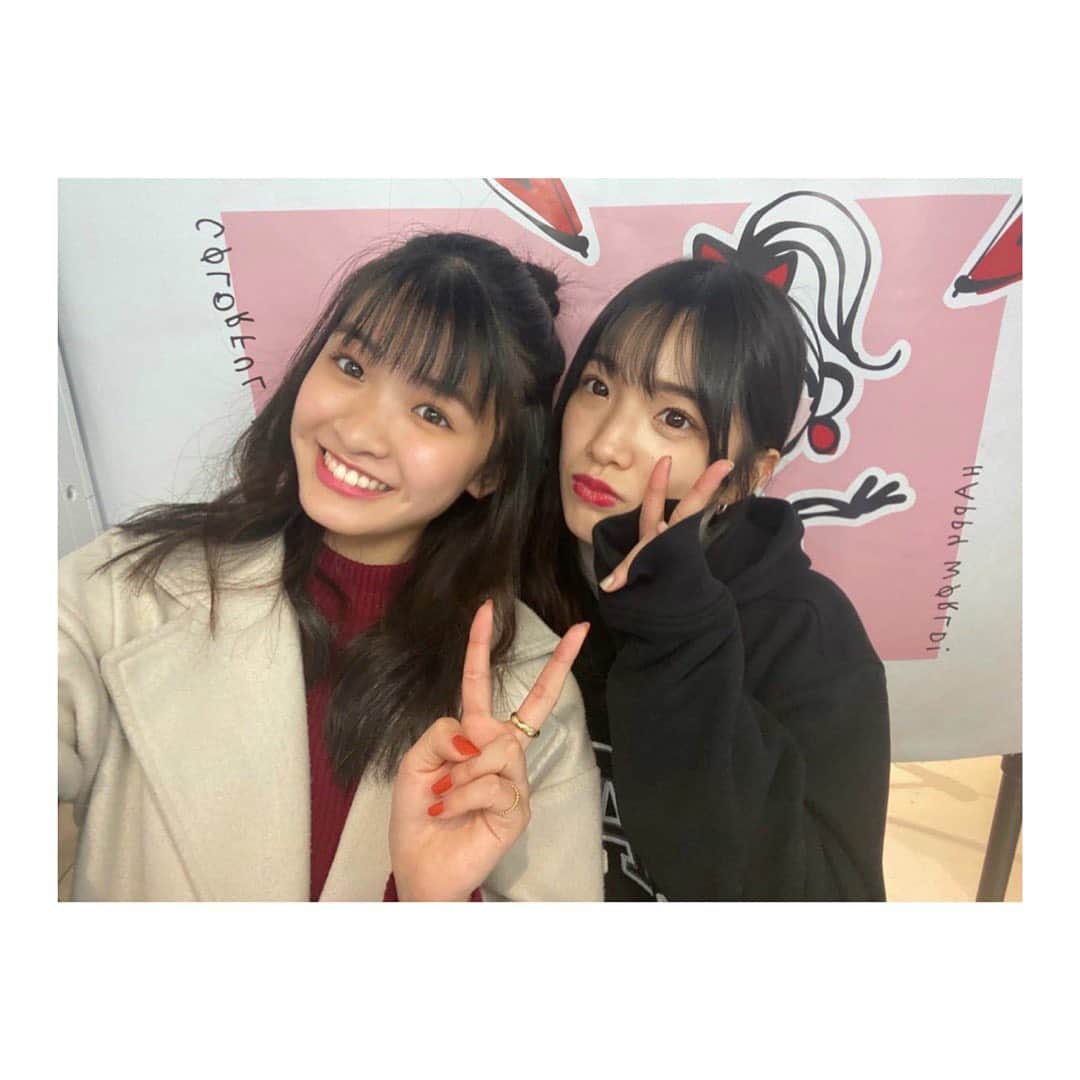 湊胡遥のインスタグラム：「. ひかるちゃんと遊びに行ってきました🥺 お洒落なカフェにも☺︎プリクラも撮ったの~ 幸せでした🤤🤍」