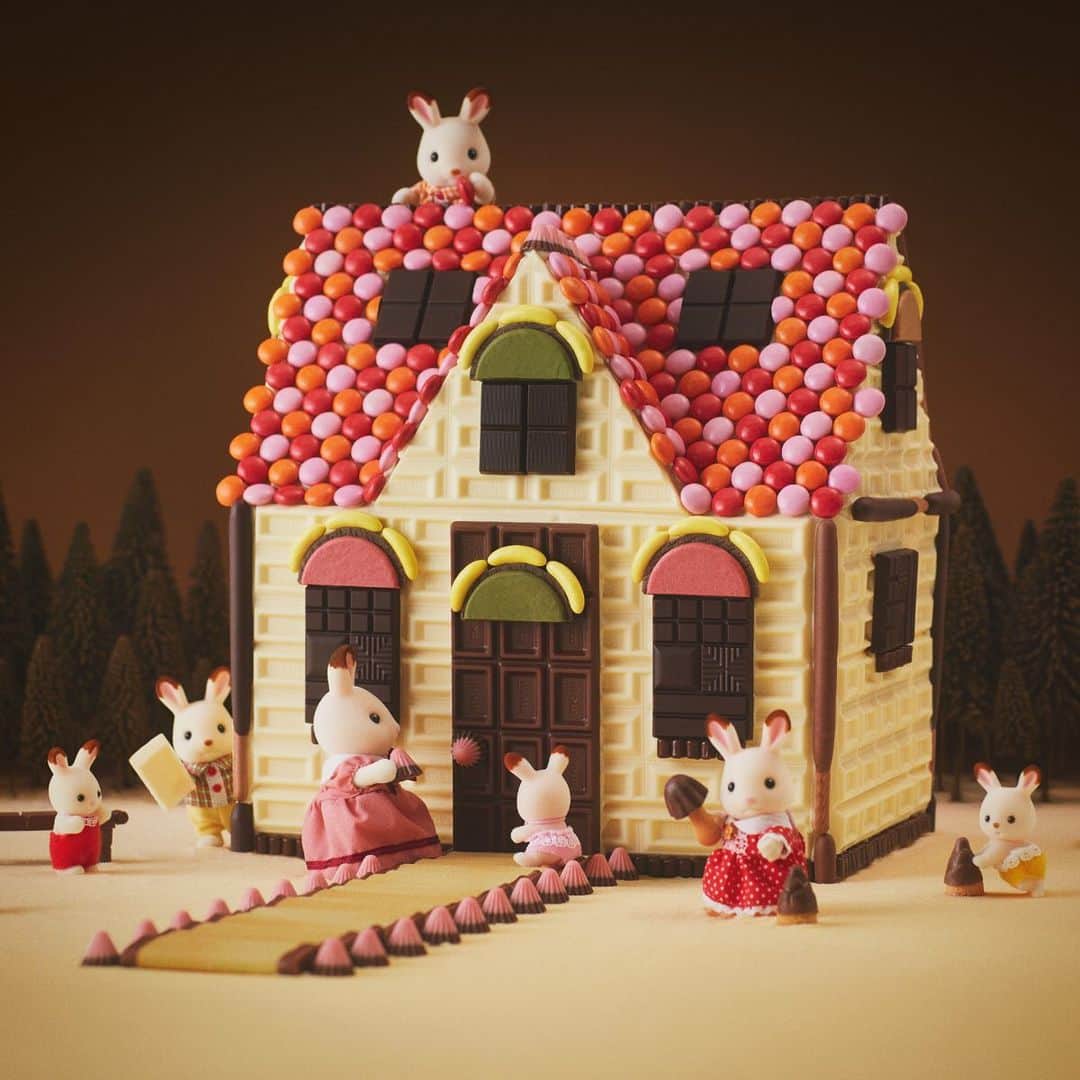 シルバニアファミリー【公式】 さんのインスタグラム写真 - (シルバニアファミリー【公式】 Instagram)「・ 今年のバレンタインは「赤い屋根のおうち」をチョコレートで作っちゃおう！  明治とシルバニアファミリーのコラボ企画『シルバニアファミリーのみんなとチョコのおうちを作ろう！』がスタートしました！  「赤い屋根のおうち」を明治のチョコレートだけで再現したレシピを、特設サイト上で公開中！ お家だけでなく、チョコレートで作るシルバニアファミリーサイズの家具も紹介しています。  チョコレートのお家や家具を作って、シルバニアファミリーの仲間とバレンタインの準備をはじめましょ！  詳しい内容は、特設サイトをご覧ください。  #夢のチョコのおうち #チョコレート大作戦 #シルバニアファミリー #シルバニア #sylvanianfamilies #calicocritters #sylvanian #ドールハウス #dollhouse #ミニチュア #miniature #お菓子の家 #チョコレート」1月6日 12時42分 - sylvanianfamilies_jp