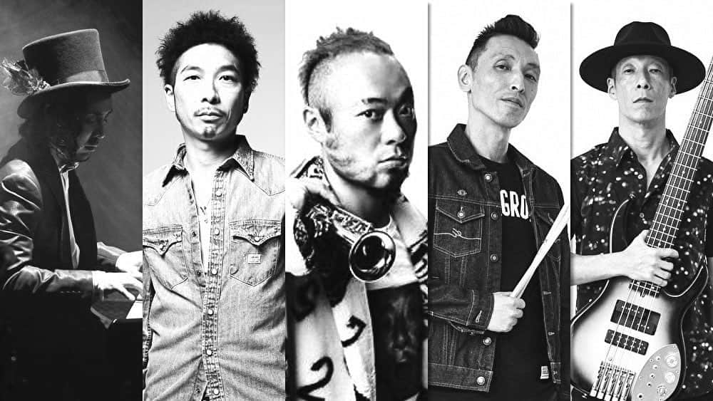竹内朋康のインスタグラム：「明日やります！  IWAZARU A NEW YEAR LIVE @THE ROOM  2021/01/07 (thu)  Open 19:00 Start 20:00 Charge 2.000  ■LIVE IWAZARU 元晴（Sax） ハタヤテツヤ（Key） 竹内朋康（Gt） Yukky（Dr） Tanco（Bass）  ■DJ DJ KAWASAKI」