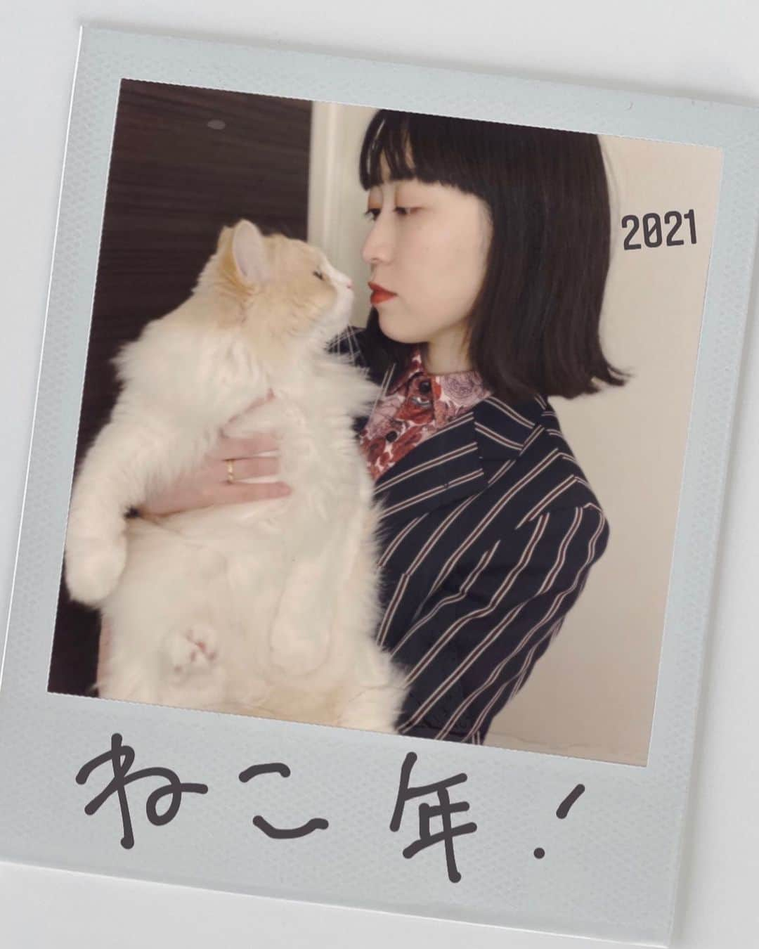 中里亜美さんのインスタグラム写真 - (中里亜美Instagram)「今年も ねこ年です  #ねこ年 #猫というよりこめ太郎です」1月6日 14時35分 - __ami__go__