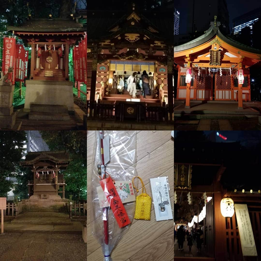 宇月田麻裕さんのインスタグラム写真 - (宇月田麻裕Instagram)「#金王八幡宮 　さんに初詣。 お隣の稲荷神社さんにも初詣 空いてました。 18時かなと思っていたら17時に閉まります。」1月6日 17時36分 - mahiro_utsukita