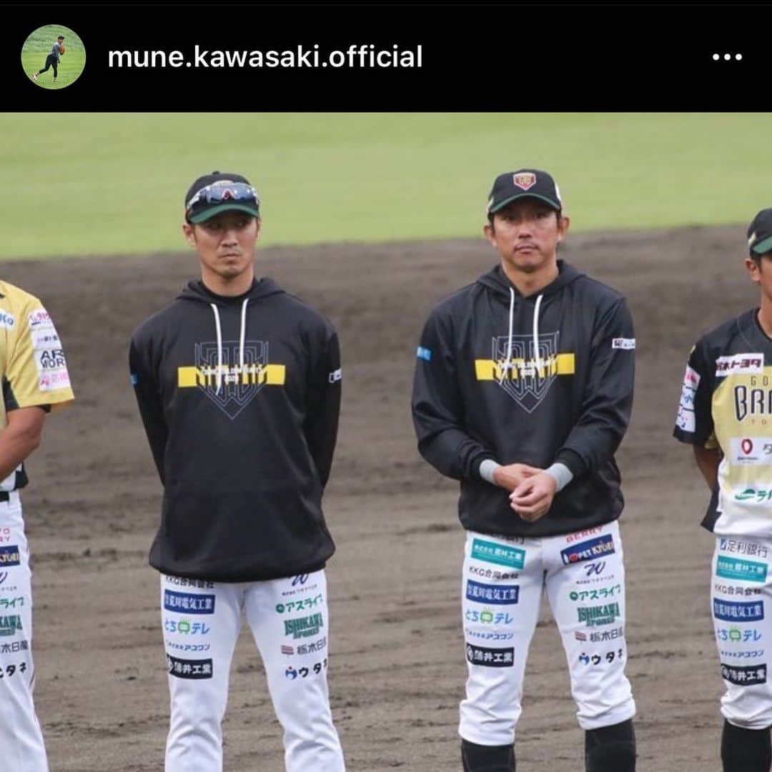 西岡剛のインスタグラム：「この男を俺は現代の坂本龍馬と呼んでいる。  おもしれー相棒だからフォローして現代の坂本龍馬を追っかけてみて🤣  @mune.kawasaki.official  #川﨑宗則 #西岡剛」