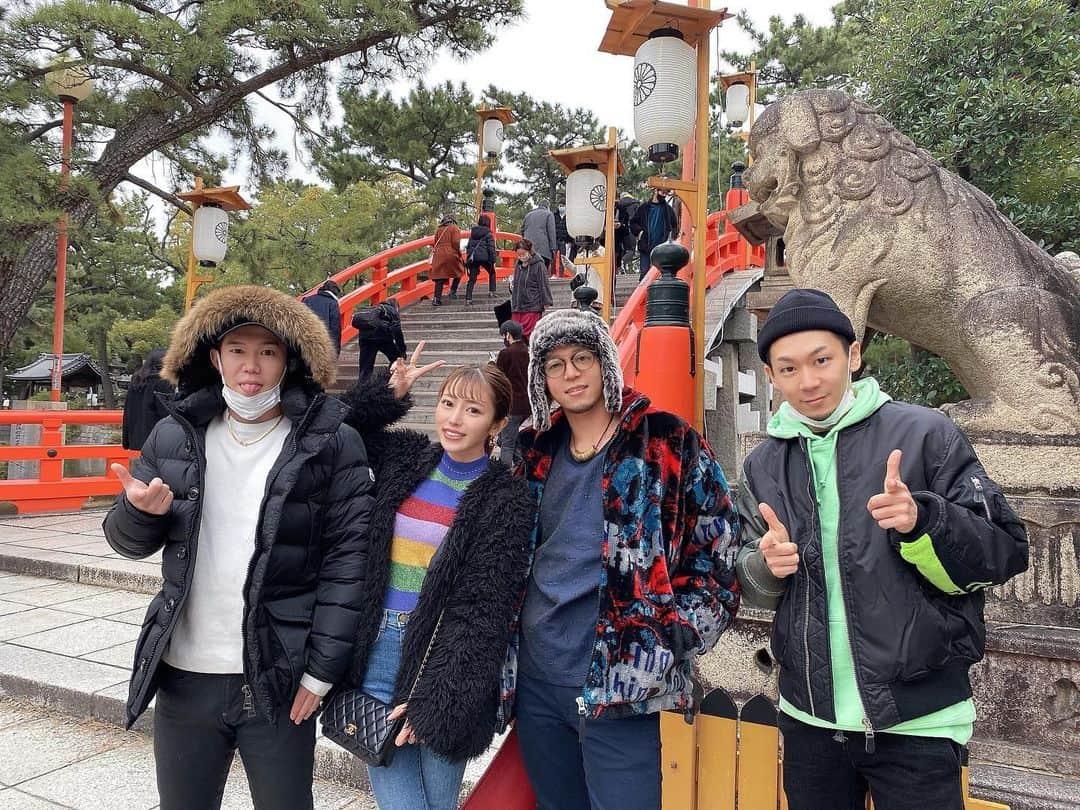MANAMIのインスタグラム：「. ジャックポットで初詣いってきたよ⛩ 今年もジャックポットを宜しくお願いします🤲」
