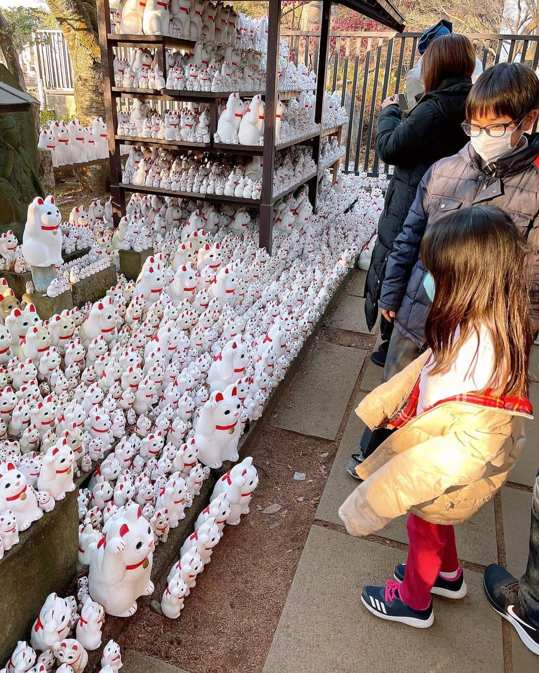 みきママさんのインスタグラム写真 - (みきママInstagram)「【豪徳寺にお参りに行きました〜！！】  近所の神社に一年のお願いをしに来ました〜❗️今年もどうぞよろしくお願いします🙇‍♀️🙇‍♀️🙇‍♀️  それから、おみくじをひきました✨旦那とれんちびが大吉で、私と杏ちゃんは吉でした❗️  はる兄はね、「神には頼らない主義。」ってさ。来ませんでした。  神様、はる兄に天罰を与えてやってください。  #みきママ　#参拝　#豪徳寺　#おみくじ」1月6日 18時01分 - mikimama_official