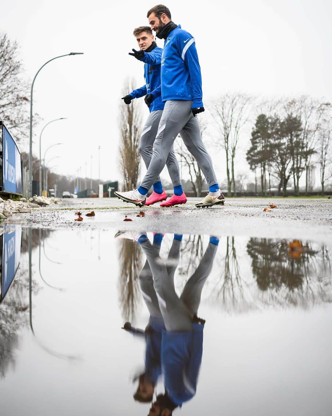 ヘルタ・ベルリンのインスタグラム：「☔️🌧 . . #HaHoHe #herthabsc」