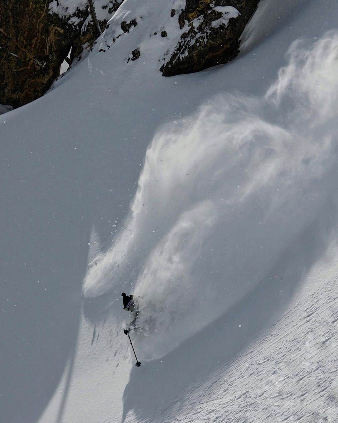 のインスタグラム：「Steep and deep. ⁣ 📷 by @chrisfigenshau  ⁣ @jacksonhole  ⁣ @thenorthface  ⁣ @yeti」