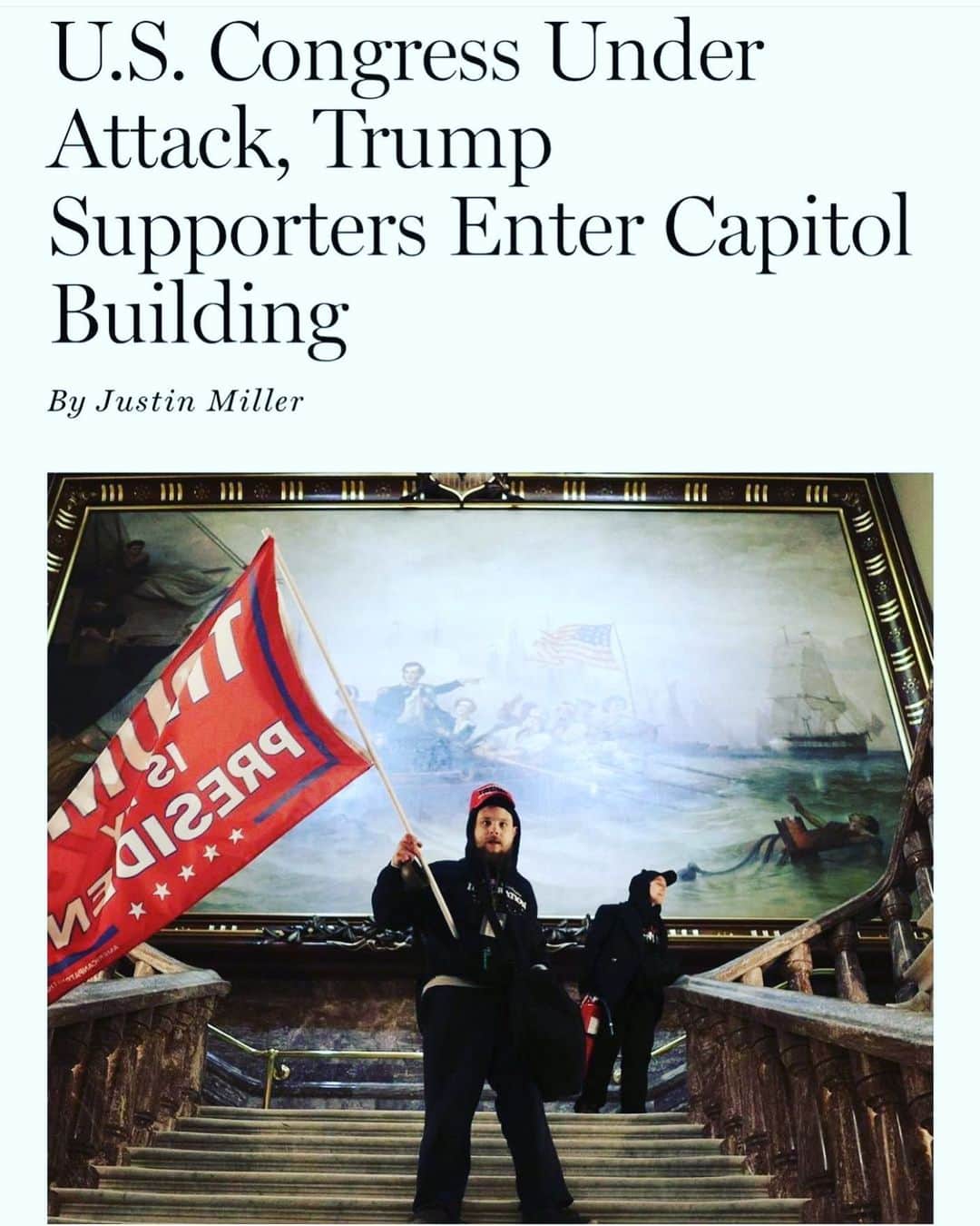 ジェニファー・エスポジートのインスタグラム：「Moments after I posted the last post - “I feel Hope” this broke out.   I’m disgusted, sickened and sadly not shocked. A sad day for America」