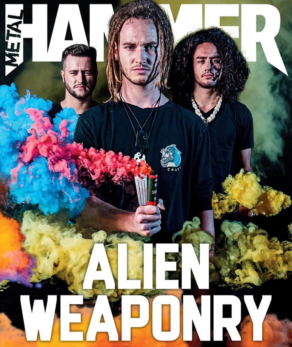 のインスタグラム：「Alien Weaponry are the New Heavy. The new issue of Metal Hammer, featuring four different covers, on sale tomorrow #AlienWeaponry #Metal #HeavyMetal #MetalHammer #Rock #RockMusic」