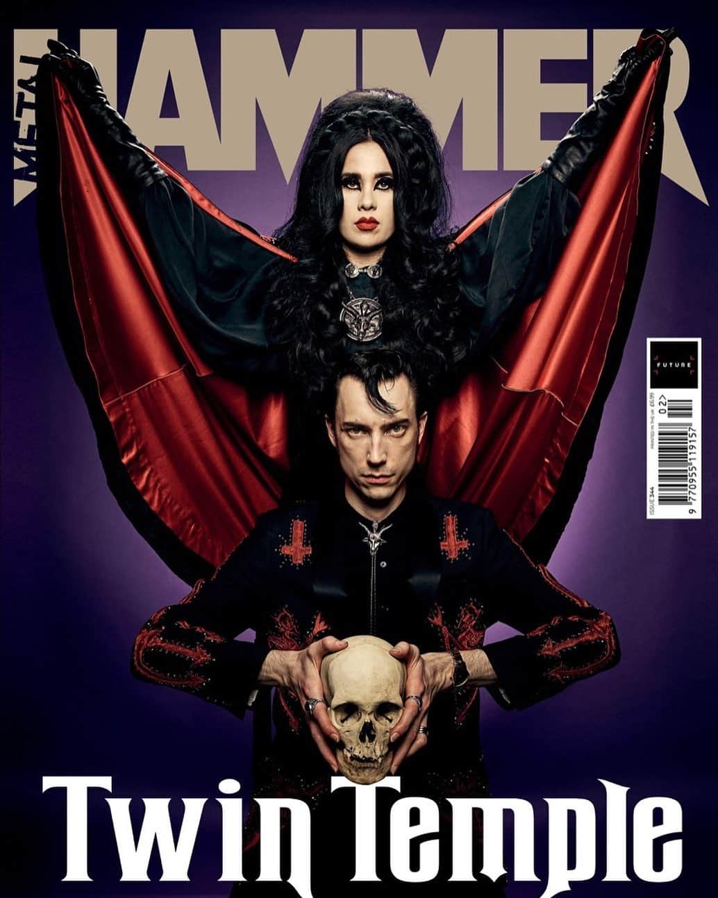 のインスタグラム：「Twin Temple are the New Heavy. The new issue of Metal Hammer, featuring four different covers, on sale tomorrow #TwinTemple #Metal #HeavyMetal #MetalHammer #DooWop #Rock #RockMusic #RockNRoll」