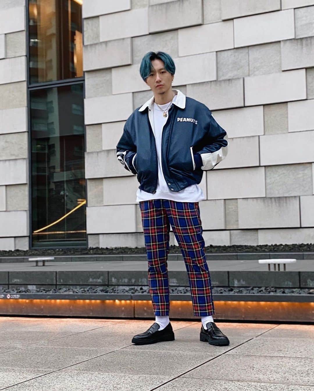 DJ FUMIのインスタグラム：「SNOOP🐕 10代の頃(中3ぐらい)に原宿あたりで見たシティ派な不良のイメージコーデw  #古着男子」