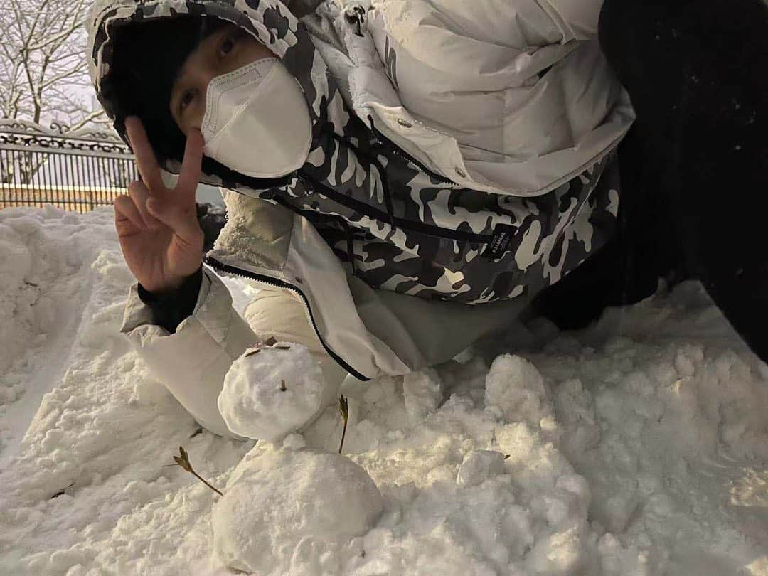 ヘンドリー（HENDERY）さんのインスタグラム写真 - (ヘンドリー（HENDERY）Instagram)「mini snowman ⛄️」1月6日 22時12分 - i_m_hendery