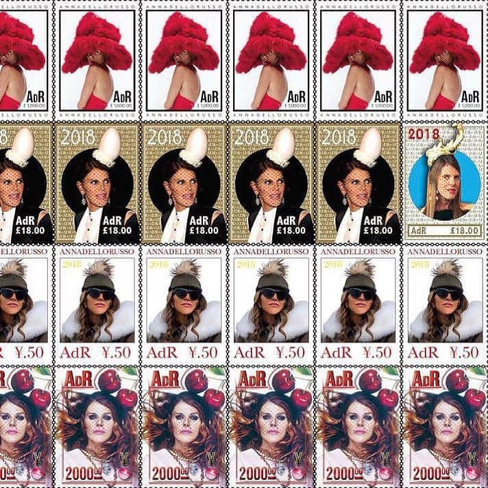 アンナ・デッロ・ルッソのインスタグラム：「Stamps 2018/2021 🍒🍒🍒from AdR Book Beyond Fashion by @phaidonsnaps」