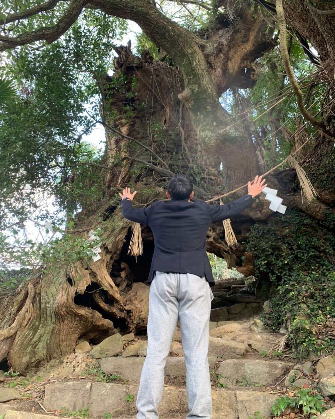 森脇良太さんのインスタグラム写真 - (森脇良太Instagram)「初詣🎍⛩  大三島にある大山祇神社。  パワーもらう時お尻に力入れ過ぎた… こりゃ食い込み過ぎや😭  そりゃー大事なパワーをお尻の穴から出すわけにはいかんじゃろー。。  #大山祇神社　#おおやまずみじんじゃ  #愛媛県　#今治市　#大三島  #みかん　#しまなみ海道　#初詣　#生樹の御門  #時差スタグラム」1月6日 23時02分 - moriwaki46_official