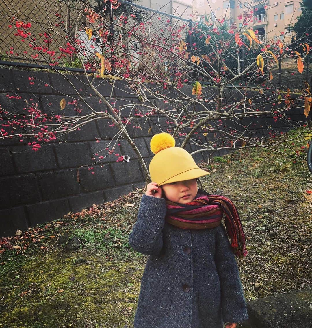 有坂美香さんのインスタグラム写真 - (有坂美香Instagram)「winter attire 🍁❄️ 01.06.2020  #ツルピカタマゴちゃん カメラ向けたらポーズとった😂😂😂」1月6日 23時09分 - mikaarisaka