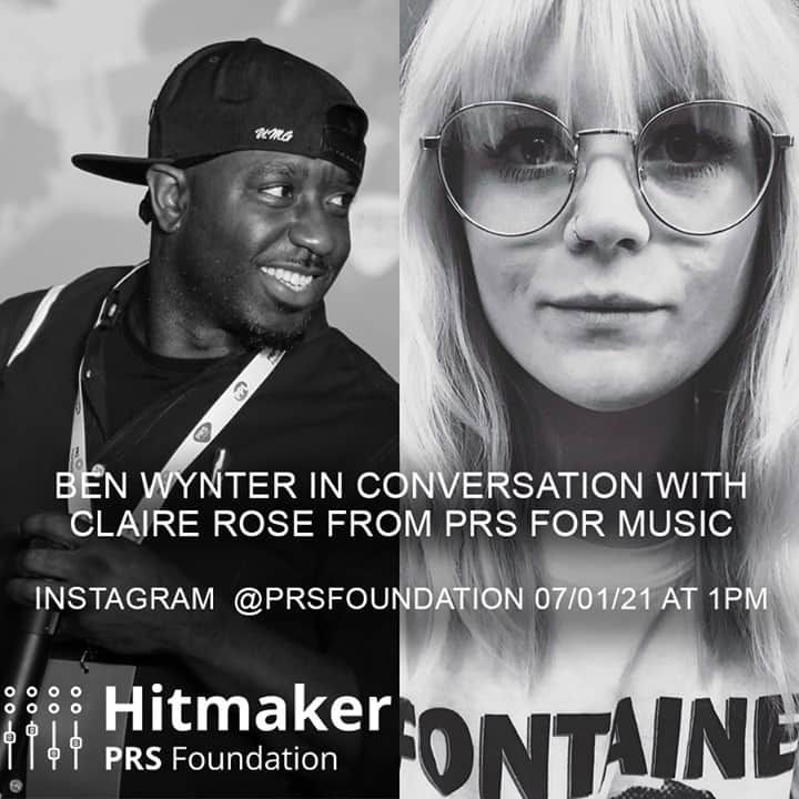 PRS for Musicのインスタグラム：「Join us and @PRSFoundation on Instagram Live on 7th Jan 2021 at 1pm where @BillionaireBen & our very own Claire Rose will be chatting #Hitmaker  instagram.com/prsfoundation」