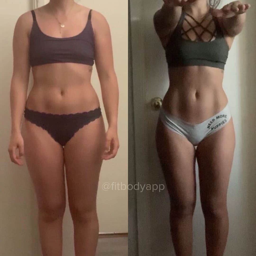 アンナ・ニコル・スミスさんのインスタグラム写真 - (アンナ・ニコル・スミスInstagram)「STRONG. NOT. SKINNY. 💪 16 week @fitbodyapp progress from @javifitchile!! You guys, gaining muscle is HARD. It doesn’t happen overnight. And it definitely doesn’t make you look manly. Women don’t have the testosterone levels to gain muscle as easily or quickly as men do. And when women DO gain muscle, it tightens and shapes our bodies 💪🙌 . Focusing on gaining muscle is the best way to achieve your fitness goals. Whether you have fat loss goals, muscle gain goals, strength and endurance goals... it all leads back to focusing on being STRONG 😍 . During this 12 week challenge, I want you to keep track of how much you’re lifting in each exercise and PUSH YOURSELF!! Add a few extra lbs or a few extra reps. You’ll be surprised at how quickly you’re going to get stronger and faster!! #fbggirls #fitbodyapp #strongnotskinny . Deadline to join the 12 week @fitbodyapp challenge is this Sunday, Jan 10! That’s also the last day to use promocode FITBODY2021 for the lifetime New Year promo!! 🥰💪 Let’s gooooo!! 🔥🔥🔥」1月7日 0時38分 - annavictoria