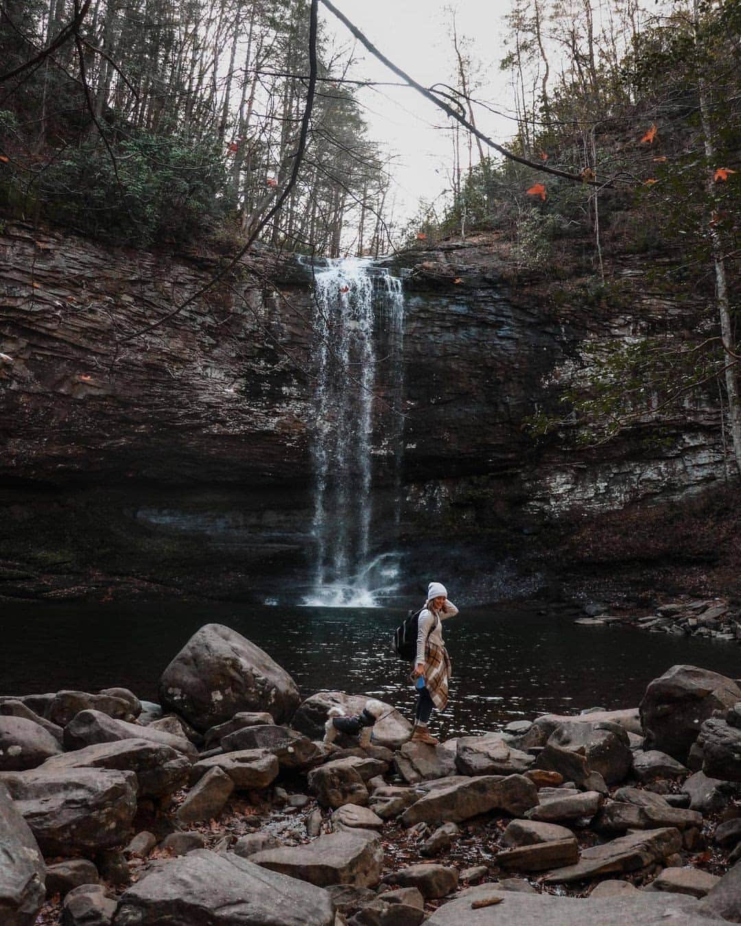 Visit The USAさんのインスタグラム写真 - (Visit The USAInstagram)「Do you spot Zara's hiking buddy? 🐶 Cloudland Canyon State Park in Georgia is located on the western edge of Lookout Mountain and has two wonderful waterfalls to see! Enjoy hiking, mountain biking, or fishing in this State Park! #VisitTheUSA 📸 : @zara122913」1月7日 2時00分 - visittheusa