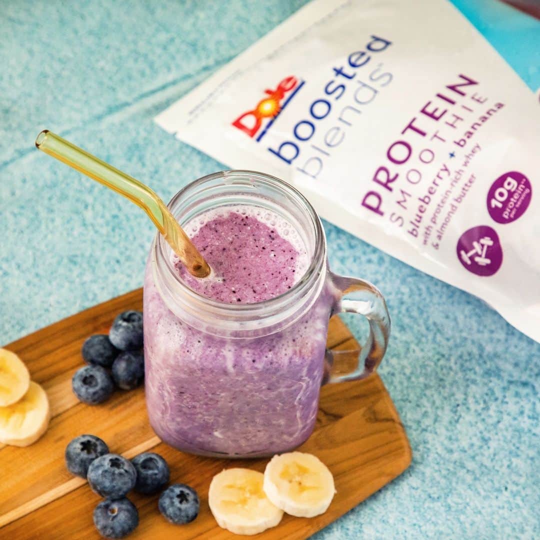 Dole Packaged Foods（ドール）のインスタグラム：「Refuel and recover post-workout with a DOLE BOOSTED BLENDS Protein Smoothie!   (📸: Wakefern Food Corp)」