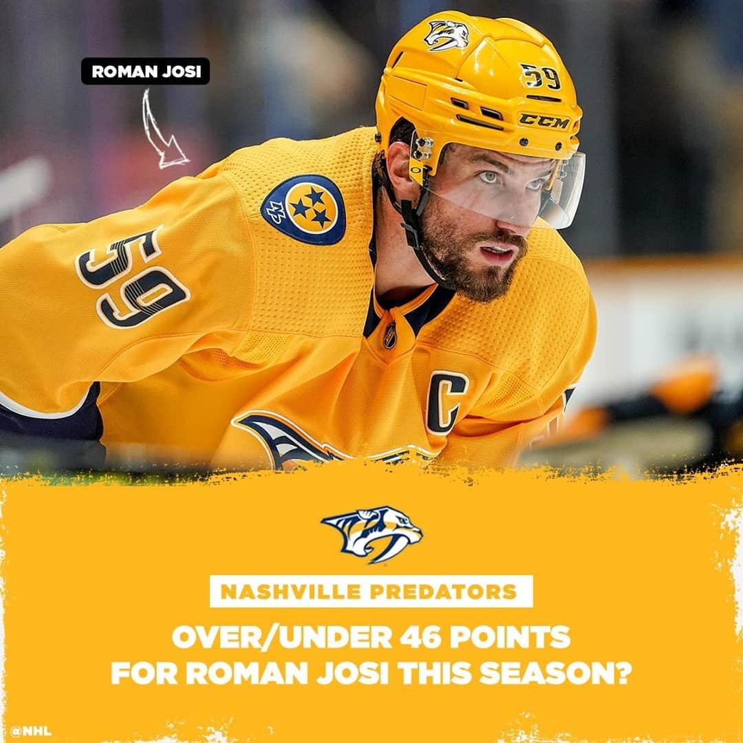 NHLさんのインスタグラム写真 - (NHLInstagram)「Do you have the over on @nhlfantasy's point projection for reigning Norris Trophy winner, Roman Josi (@rjosi90)?  🔊: Fantasy on Ice podcast on Apple Podcasts or Spotify for more #FantasyHockey coverage」1月7日 2時05分 - nhl