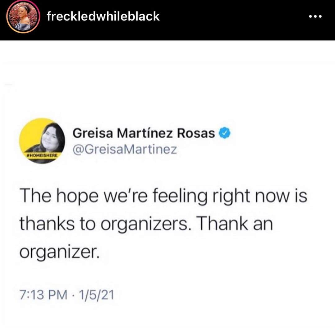 ミラーナ・ヴァイントゥルーブのインスタグラム：「There’s a lot I want to say but other people said it better. Feeling so much gratitude for the organizers and the Georgians we owe everything to. The most effective way I can see to express to my gratitude is by continuing to fight for Black lives with my voice, money and time.  How are you expressing your gratitude?  #BlackLivesMatter」