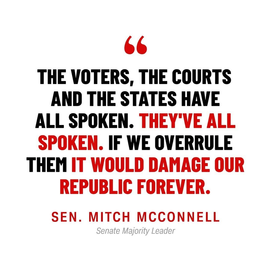 CNNさんのインスタグラム写真 - (CNNInstagram)「Senate Majority Leader Mitch McConnell denounced President Trump's claims that the election was stolen and condemned the GOP election challenge: “We’re debating a step that has never been taken in American history: whether Congress should overrule the voters and overturn a presidential election. I’ve served 36 years in the Senate. This will be the most important vote I’ve ever cast,” McConnell said on the Senate floor Wednesday afternoon.⁠ “The voters, the courts and the states have all spoken. They’ve all spoken. If we overrule them it would damage our republic forever.” Tap the link in our bio to watch McConnell's speech.」1月7日 4時12分 - cnn