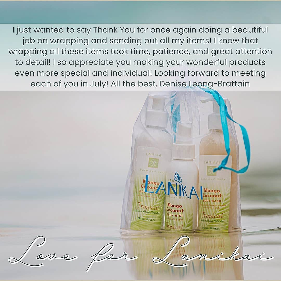 Lanikai Bath and Bodyさんのインスタグラム写真 - (Lanikai Bath and BodyInstagram)「Mahalo! Share your love & leave us a review. Click on the link in bio. 💙  #gift #valentines #tropical #spa #bathandbody #mango #coconut #skincare #smallbusiness #vacation #hawaii #kailua #lanikai #love #customerappreciation #lanikaibathandbody #beach #organic #natural #sand #teamgifts #corporategifting」1月7日 4時10分 - lanikaibathandbody