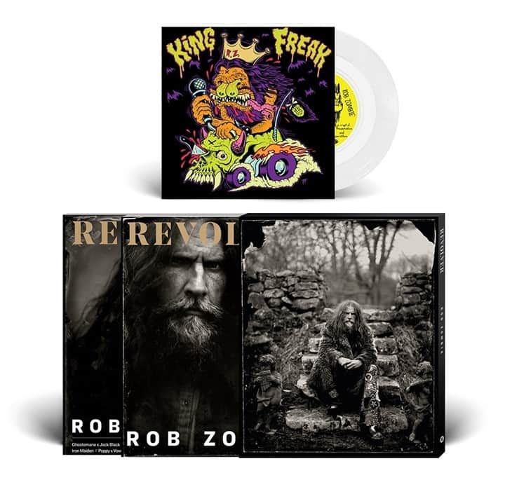 Revolverさんのインスタグラム写真 - (RevolverInstagram)「Rob Zombie fans, we've put together a special collectors bundle for our Winter 2020 issue featuring a limited-edition slipcase, an alternate cover and an exclusive 7-inch single of “The Triumph of King Freak (A Crypt of Preservation and Superstition)” on white vinyl. 👑 There are only 333 available — get yours at the link in our bio or by tapping the product sticker.」1月7日 4時22分 - revolvermag