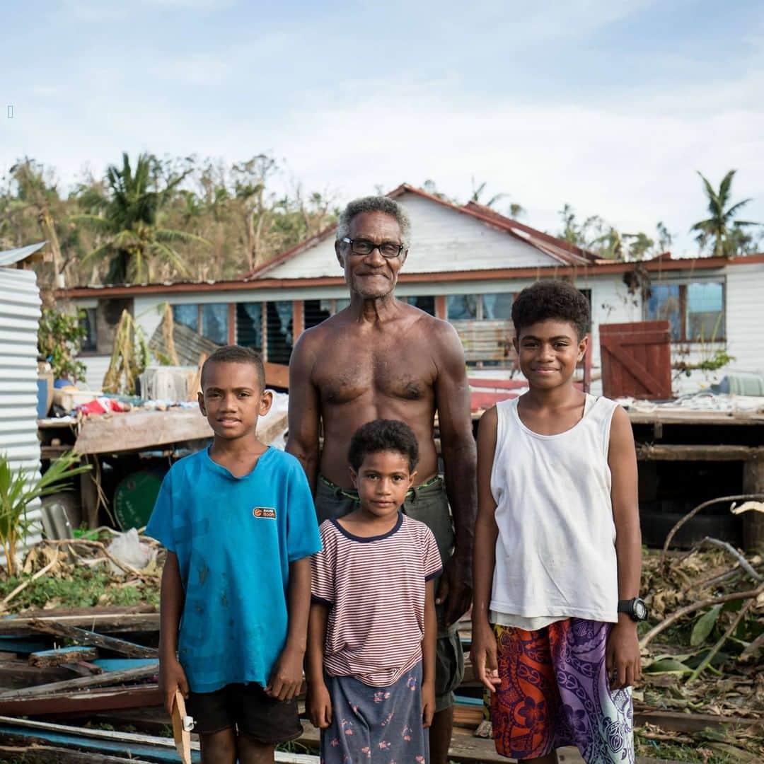 unicefさんのインスタグラム写真 - (unicefInstagram)「“This is where my house was. You can see all our belongings still lying here." 12-year-old Vaseva, after a category five cyclone hit her island home in Fiji just before Christmas. "I am sad that I lost so much but I’m happy that everyone on my island is safe. We will be working together to build everything.”⠀ ⠀ Her grandfather, Napolioni has lived on the island for fifty years and has never seen a cyclone so devastating. “We [the villagers] had dug up a well after the cyclone to collect rainwater as our source of drinking water was destroyed in the cyclone. We don’t even boil the rainwater. That’s how thirsty we all are. Even all the coconuts are finished now," he says. “I am so happy to see UNICEF and the government giving us water and other important things. We really needed this for our daily living, especially the water.”⠀ ⠀ @unicefpacific is on the ground, working with the government and local partners to provide safe water, medical equipment and education supplies as communities rebuild and recover. #TCYasa © UNICEF Pacific/2020/Stephen」1月7日 14時14分 - unicef