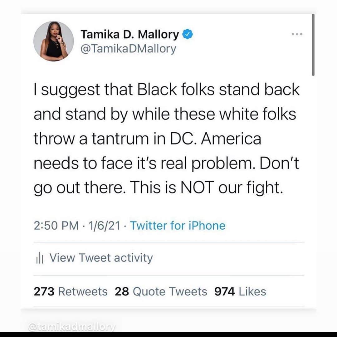 のインスタグラム：「I’ll be here safely at home with my guns loaded, sipping tea, watching Doom Patrol (hey @dianexguerrero 🥰). This ain’t got shit to do with US. Congratulations @jonossoff & @raphaelwarnock 🎉@staceyabrams YOU ARE MY HERO, THANK YOU. They took your election, so YOU TOOK THE STATE! 👏🏾 #blackwomenlead」