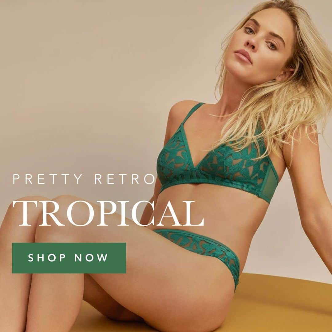 ユイットのインスタグラム：「Shop Pretty Retro Tropical  #AvailableNow #Huit.com #SomethingNew」