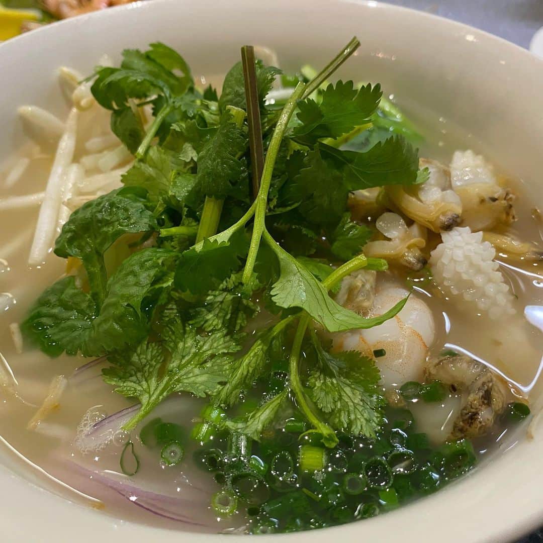 水木一郎さんのインスタグラム写真 - (水木一郎Instagram)「今年もZ好調。食欲があることはその証拠。昨日は海鮮フォーと豚のココナッツジュース煮をいただきました。 #食欲 #ベトナム料理  #海鮮フォー  #豚のココナッツジュース煮 #水木一郎」1月7日 8時31分 - ichiromizuki