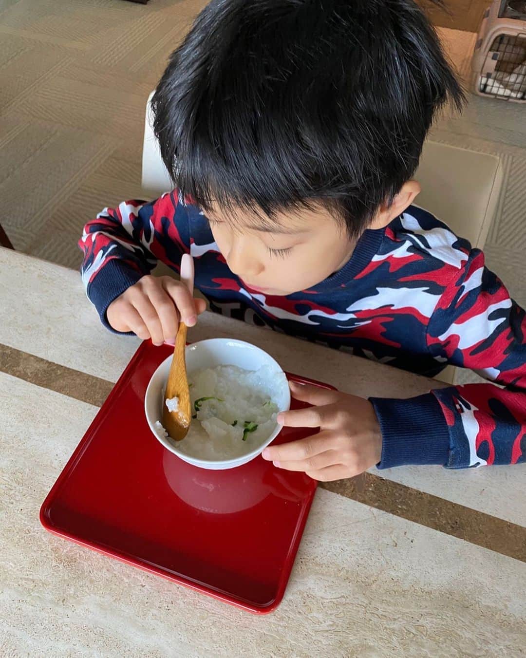 市川海老蔵 （11代目）さんのインスタグラム写真 - (市川海老蔵 （11代目）Instagram)「Seven herbs porridge (traditional dish we have in Japan on the 7th day of January).  I combined the seven herbs into my smoothie✨  With appreciation💚 * 七草粥。  私も七草入れて スムージーに✨  いただきます💚  #市川海老蔵 #海老蔵 #成田屋 #歌舞伎　 #成長記録 #子育てぐらむ #子供のいる暮らし #子どものいる暮らし #子育て日記 #children #childphotography #daughter #son #ABKAI #ABMORI #ebizoichikawa #ebizo #kabuki #thunderparty #ebizotv #theater #theaterarts #actor #japan #classic」1月7日 9時14分 - ebizoichikawa.ebizoichikawa