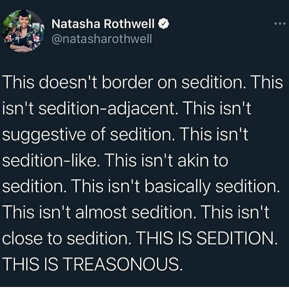 ガブリエル・ユニオンさんのインスタグラム写真 - (ガブリエル・ユニオンInstagram)「Treason. Sedition. Domestic terrorism. And they casually let them in and casually let them walk out without a care in the world. #TwoAmericas」1月7日 10時01分 - gabunion