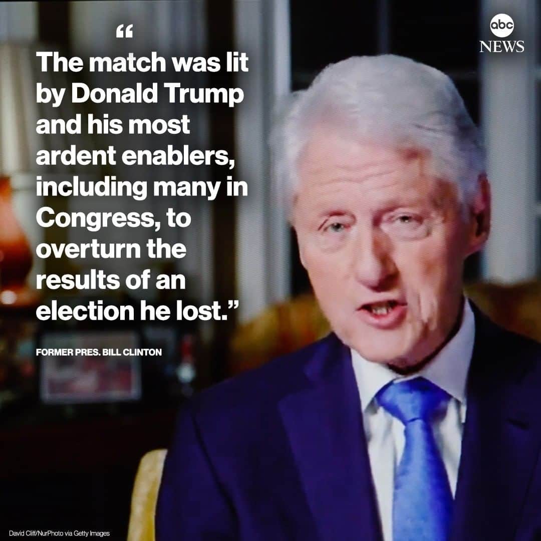 ABC Newsさんのインスタグラム写真 - (ABC NewsInstagram)「Former Pres. Bill Clinton called out Pres. Trump for fueling Wednesday's “assault” on the U.S. Capitol with “more than four years of poison politics spreading deliberate misinformation, sowing distrust in our system, and pitting Americans against one another.”」1月7日 10時11分 - abcnews