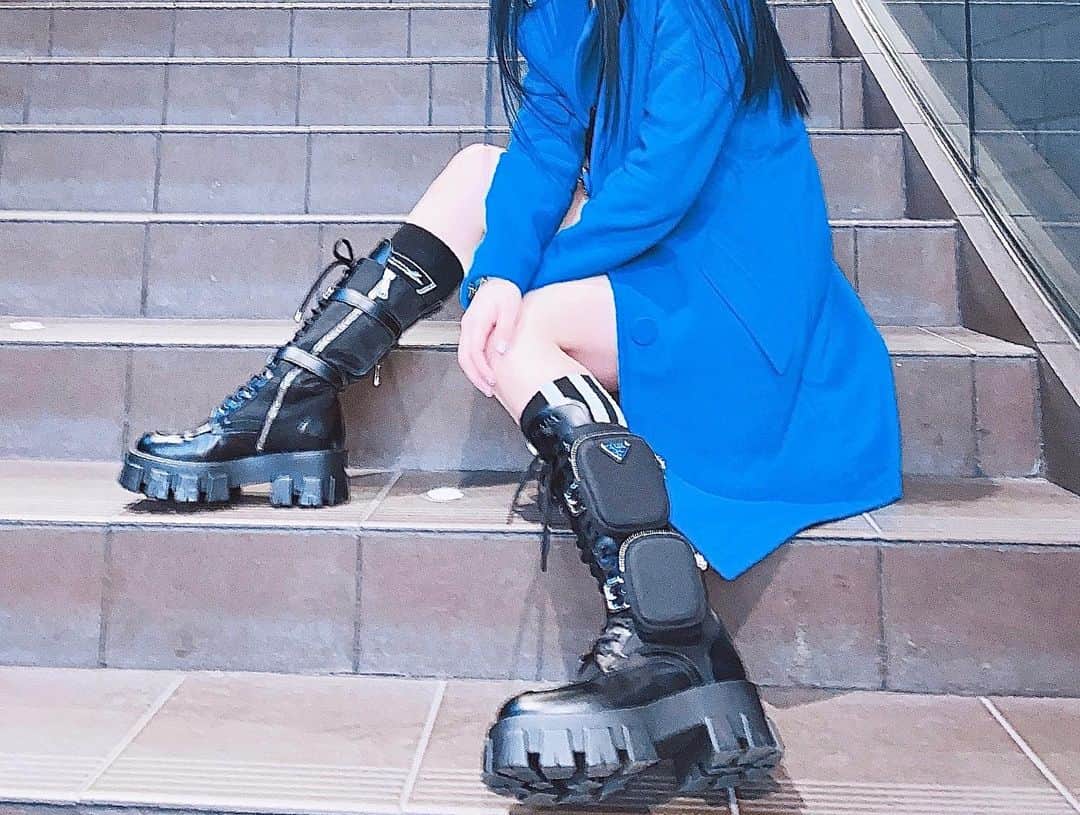 廣田あいか さんのインスタグラム写真 - (廣田あいか Instagram)「ㅤㅤㅤㅤㅤㅤㅤㅤㅤㅤㅤㅤㅤ ㅤㅤㅤㅤㅤㅤㅤㅤㅤㅤㅤㅤㅤ 青が青に馴染んでるのよㅤㅤㅤㅤㅤㅤㅤㅤㅤㅤㅤㅤㅤ ʢᴗ.ᴗʡ ブーツ靴擦れしたけどお気に入り」1月7日 12時15分 - aiai0131_official