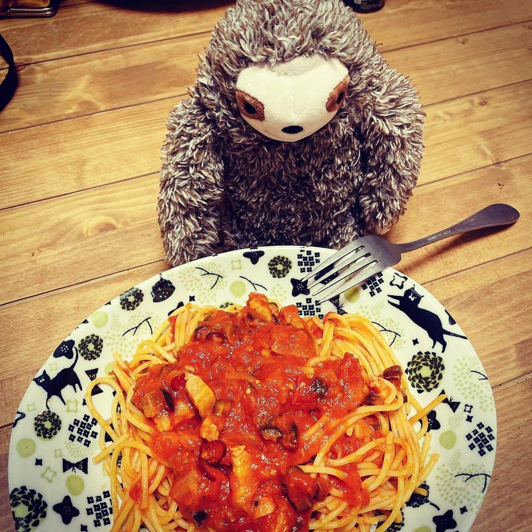 脇田唯のインスタグラム：「🍝♡  ヽ(´π｀)ノ ウマシ!」