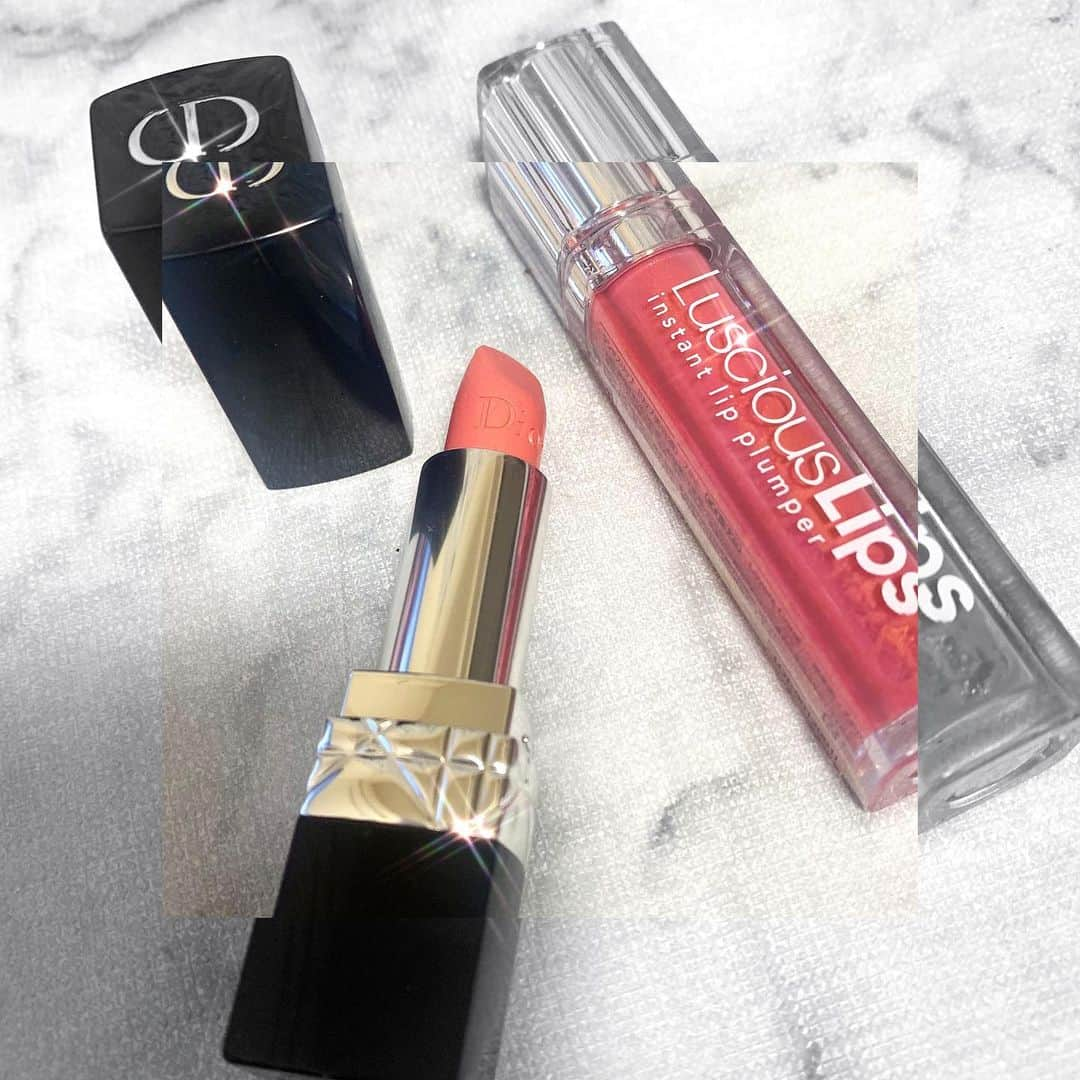 SUZUさんのインスタグラム写真 - (SUZUInstagram)「𝐹𝑎𝑣𝑜𝑟𝑖𝑡𝑒 💄❤️  Dior ✖︎ Luscious 日によってバラバラやけど ラシャスは毎日つかう♥♥  #cosme#dior#lipstick #リップ#ラシャス#グロス #コスメ#自分磨き#可愛いくなりたい #美意識高い人と繋がりたい#デパコス #ピンク#コーラルピンク#女の子 #オシャレさんと繋がりたい」1月7日 23時52分 - suzuchibi