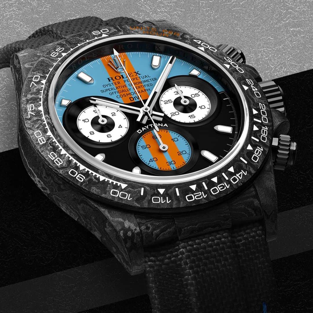 WATCHMANIAさんのインスタグラム写真 - (WATCHMANIAInstagram)「The new Grand Tourer Series by @diw_official are incredible! The Daytona GT Blue, inspired by the legendary Shelby, is limited to 5 pieces. Availability only on request. What do you think?  #DiW #DiW_watch #DiWcustomwatches #customwatch #diwwatches #diwwatch #DesignaIndividualwatches #RolexDiW #customrolex #watchcollector #rolexwatch #GMTmaster2」1月7日 17時43分 - watchmania