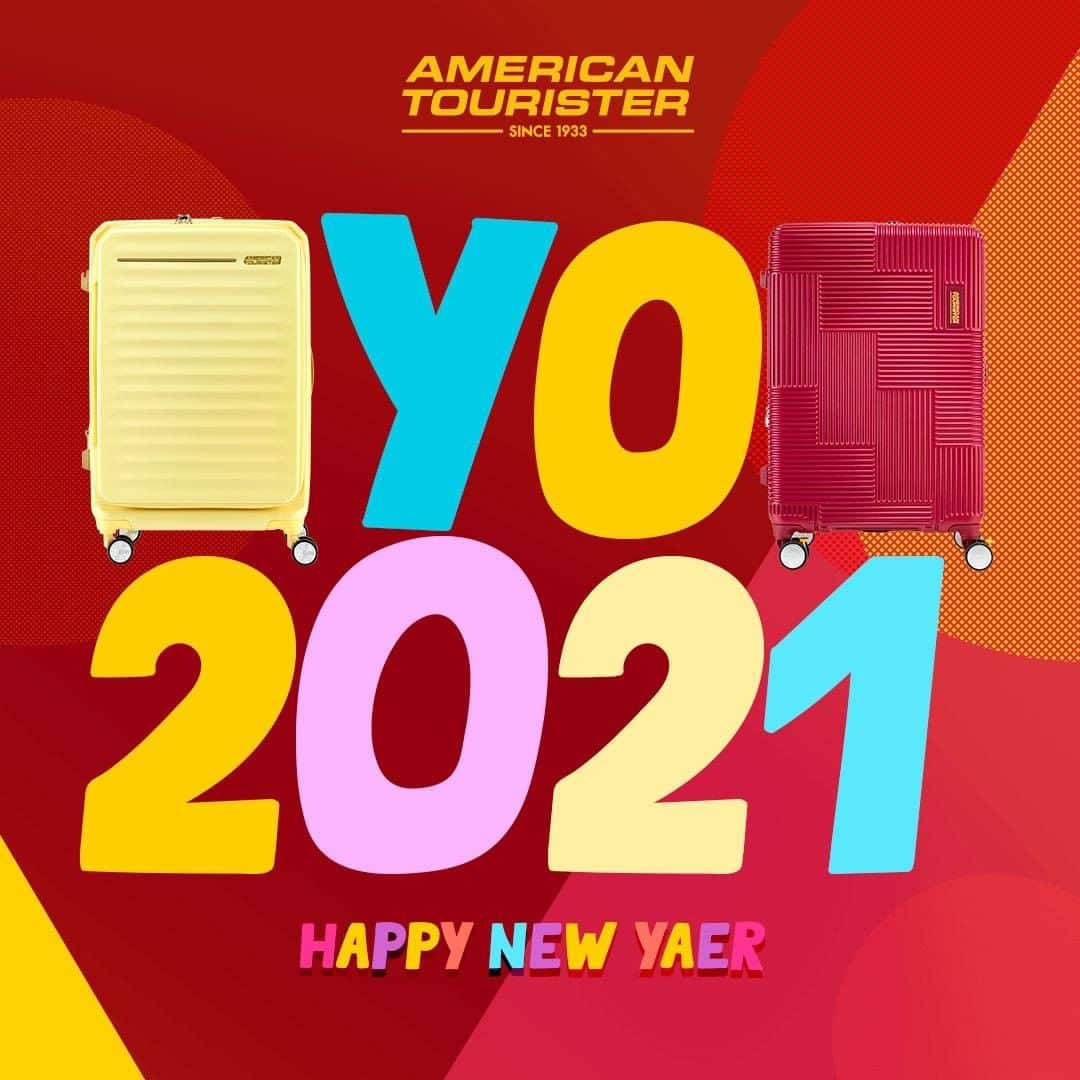 アメリカンツーリスターのインスタグラム：「Happy New Year！  新しい年には「New Me～新しい自分～」が必要です。 あなたが考えている夢や解決策のアイデアをもって、 2021年をこれまでで最高のものにしましょう！  #AmericanTourister #BringBackMore  #HappyNewYear #Hello2021   #MeAndMyAT #trip #travel #FunLivesOn ＃アメリカンツーリスター」