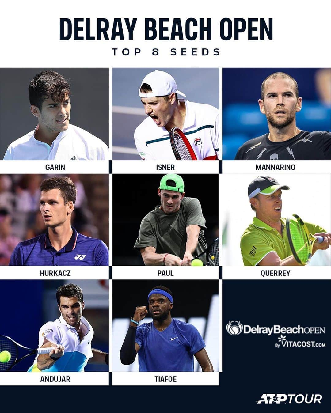 ATP World Tourさんのインスタグラム写真 - (ATP World TourInstagram)「Underway in the 2021 #ATPTour season 💪 Here are the top eight seeds at the @antalyaopen & @delraybeachopen 👀」1月7日 19時03分 - atptour