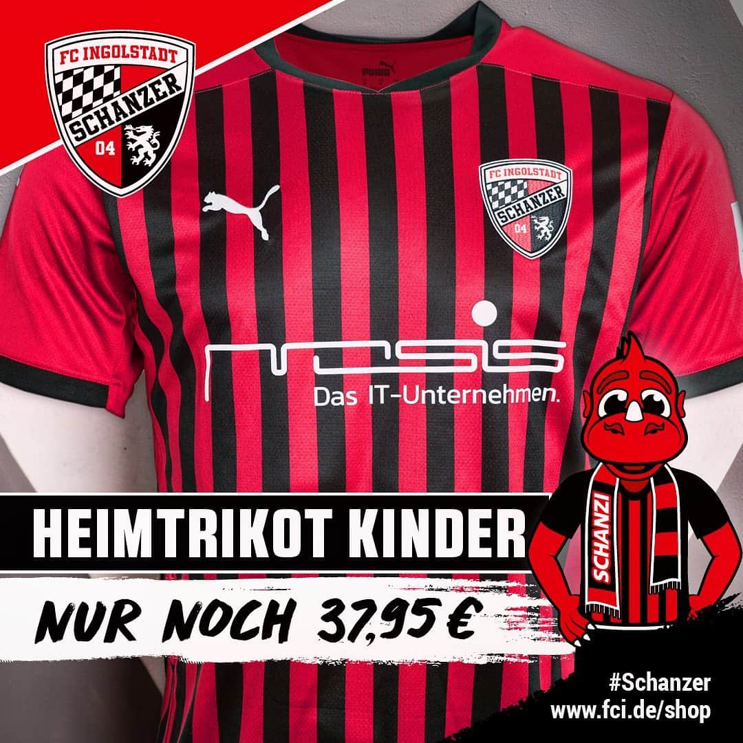 FCインゴルシュタット04さんのインスタグラム写真 - (FCインゴルシュタット04Instagram)「Das #Schanzer "Heimtrikot Kids" für nur noch 37,95 € 🤩🖤❤ Die vielleicht beste Art, um Omas Weihnachtsgeld anzulegen! Jetzt im Bild anklicken, fci.de/sale im Browser eingeben oder den Links in unserer Bio bzw. Story folgen! Auch Erwachsenen-Trikots, die PUMA-Teamline uvm. ist reduziert 👀🛒🎁 Reinschauen lohnt sich - checkt gerne auch direkt unseren Instagram-Store!  . . #INschwarzrot #Instastyle #Instafashion #Shop #Fanshop #Online #onlineshop #Schanzerfürimmer #Schanzerdassindwir #FCI #FCIngolstadt04 #FCIngolstadt #Ingolstadt #Merchandise #Merch #ludwigstore #fußball #football #soccer #3Liga #schwarzrot #Shop #Shopping #sale #jersey #blackred #Trikot #Kids #Kindertrikot」1月7日 18時59分 - dieschanzer